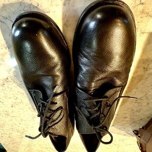 Jil Sander Black Pebbled  Leather Oxfords 10.5 $925 Excellent Condition. SALE!